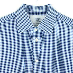 Charles Tyrwhitt Extra Slim Fit 16 / 33 Gingham Check Shirt Medium French Cuffs